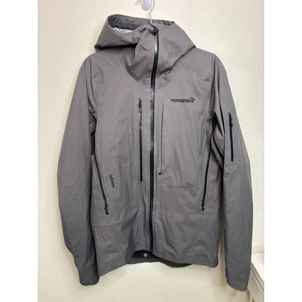 Norrona Lofoten Men's Small  Gore-Tex Active Jacket 8915 MERCURY Grey